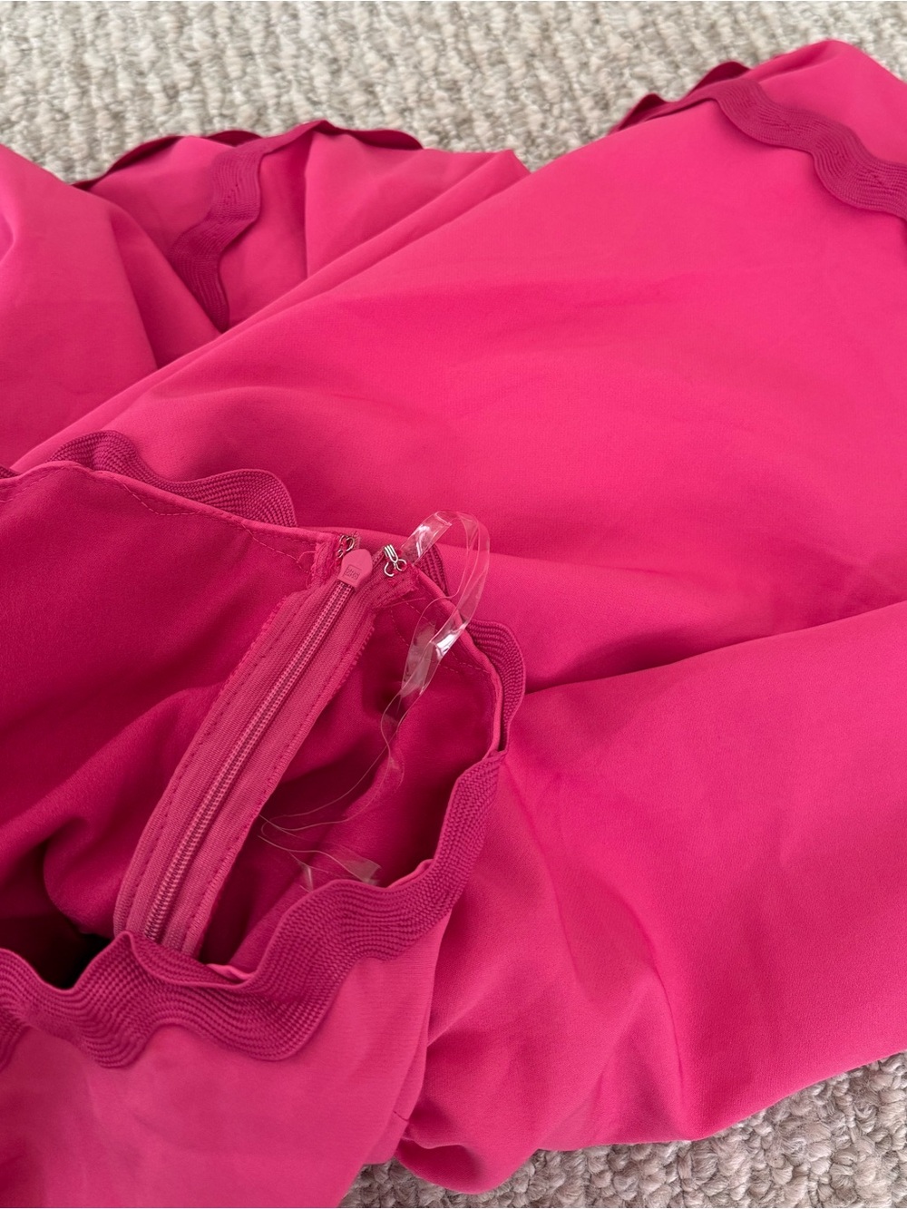 Pink Ric Rac One Shoulder Dress - Picture 5 of 7